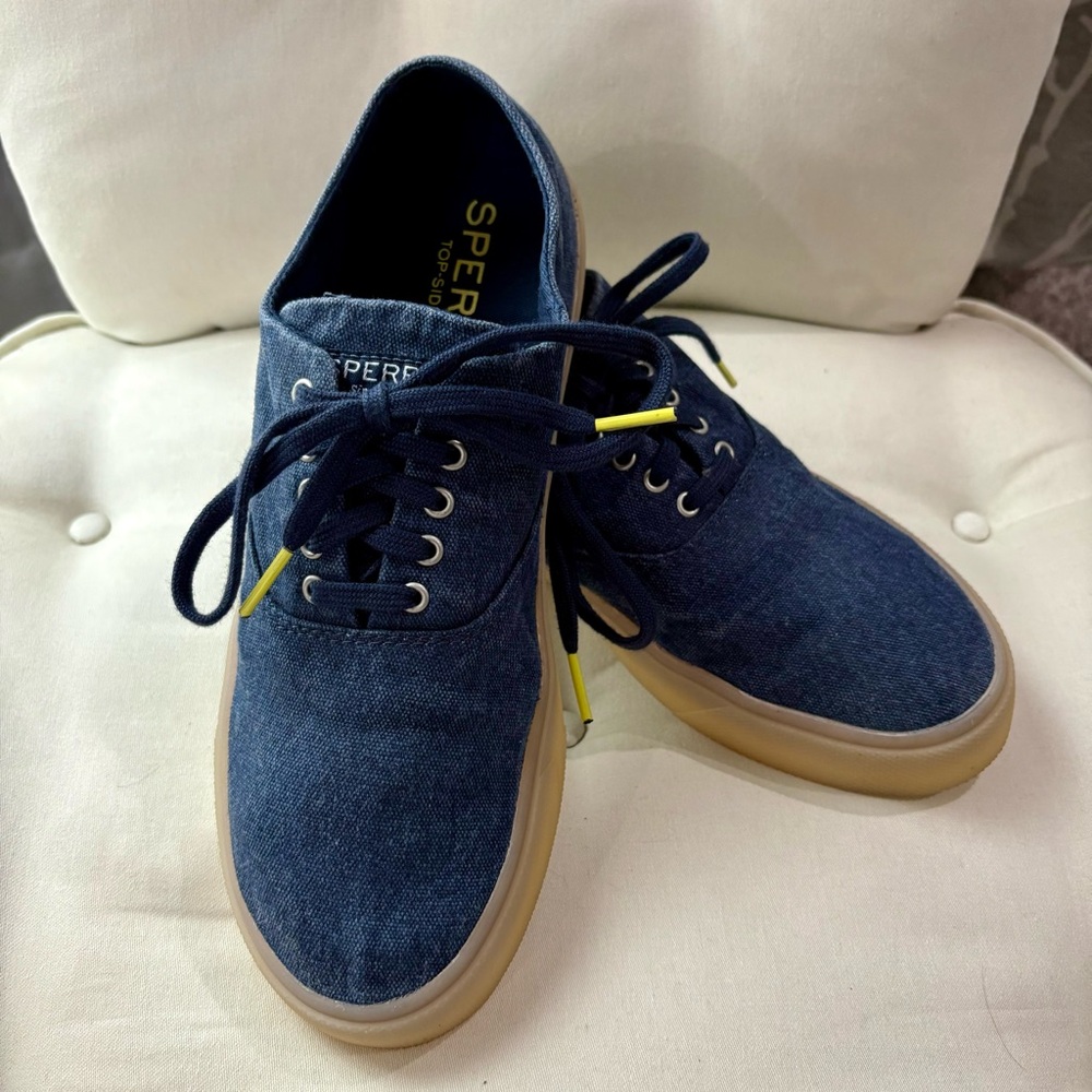 Sperry Navy Canvas Sneakers